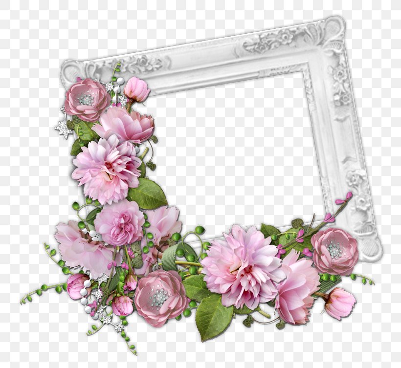 Picture Frames Scrapbooking Digital Photo Frame Clip Art, PNG, 800x753px, Picture Frames, Artificial Flower, Blossom, Cut Flowers, Digital Data Download Free