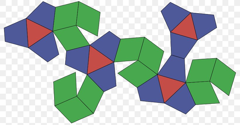 Tetrated Dodecahedron Polyhedron Net Johnson Solid, PNG, 800x427px, Tetrated Dodecahedron, Area, Blue, Deltoidal Icositetrahedron, Dodecahedron Download Free