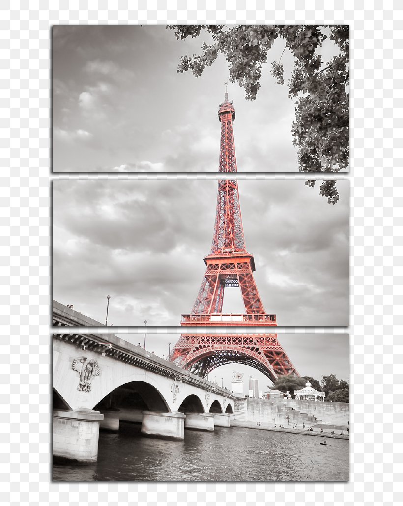 Eiffel Tower Canvas Print Art Black And White, PNG, 670x1028px, Eiffel Tower, Art, Artist, Black And White, Bridge Download Free