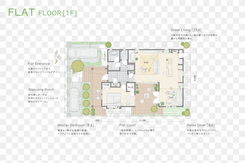Floor Plan House 平屋 Interior Design Services Architecture, PNG, 1360x910px, Floor Plan, Architecture, Area, Diagram, Drawing Download Free