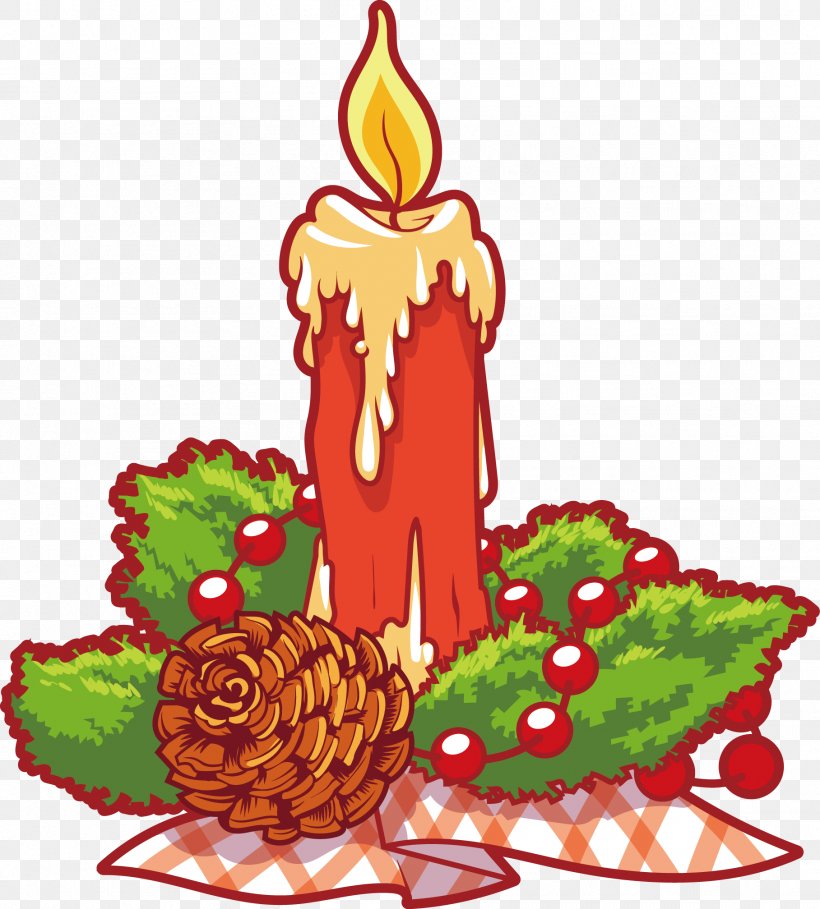 Christmas Tree Candle Clip Art, PNG, 1817x2016px, Christmas Tree, Candle, Cartoon, Christmas, Christmas Decoration Download Free