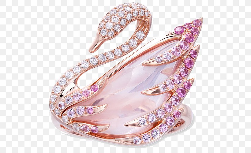 Cygnini Crystal Pink Swarovski AG Jewellery, PNG, 600x500px, Cygnini, Artworks, Bangle, Brooch, Crystal Download Free