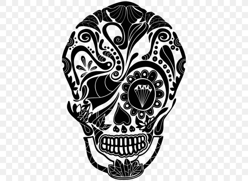 La Calavera Catrina Mexico Day Of The Dead, PNG, 600x600px, Calavera, Black, Black And White, Bone, Day Of The Dead Download Free