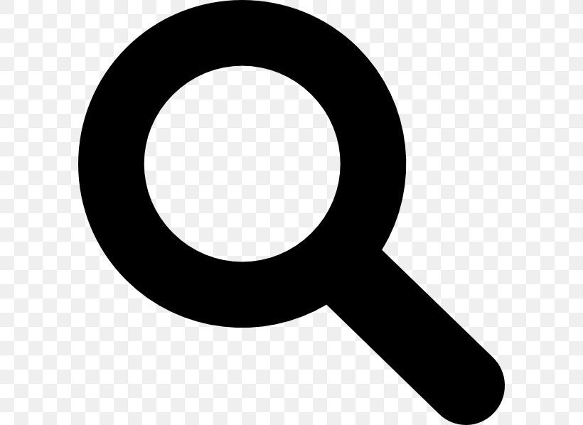 Magnifying Glass Clip Art, PNG, 600x598px, Magnifying Glass, Black And White, Glass, Magnification, Magnifier Download Free