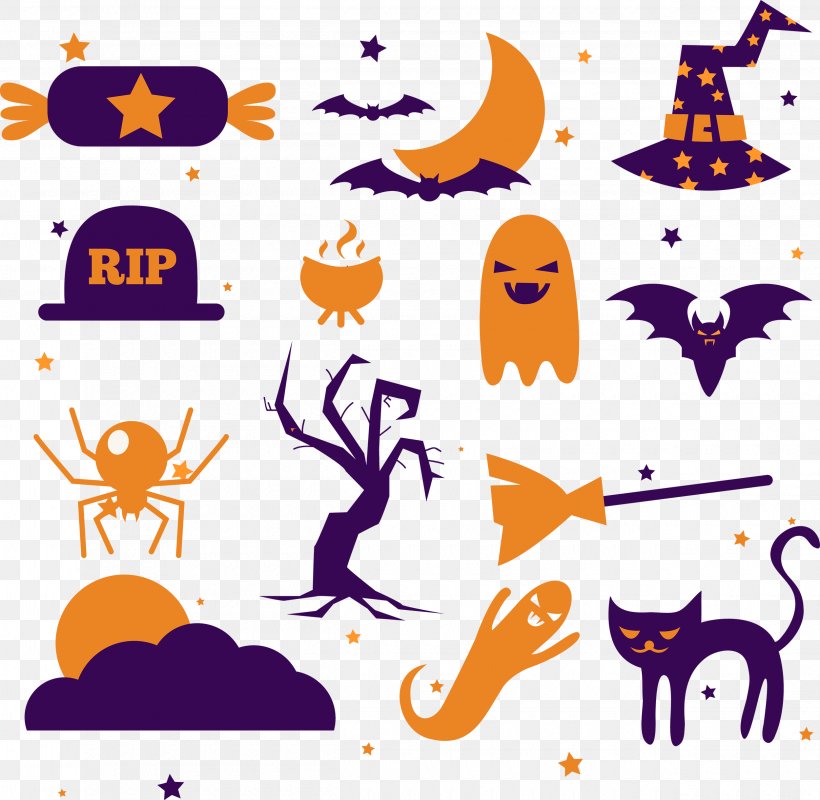 Vector Graphics Halloween Festival Design Euclidean Vector, PNG, 2500x2442px, Halloween, Area, Art, Artwork, Cartoon Download Free