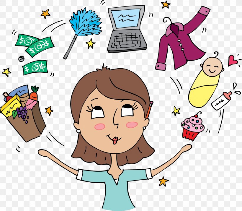 clipart busy person image