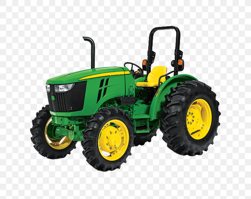 John Deere Tractor Agriculture Four-wheel Drive Loader, PNG, 650x650px, John Deere, Agribusiness, Agricultural Machinery, Agriculture, Automotive Tire Download Free