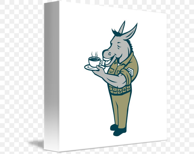 Sergeant Donkey Coffee Army Military, PNG, 606x650px, Sergeant, Army, Army Officer, Art, Cartoon Download Free