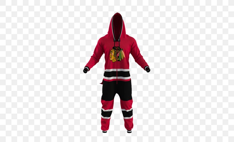 Chicago Blackhawks National Hockey League New York Rangers Montreal Canadiens Onesie, PNG, 500x500px, Chicago Blackhawks, Calgary Flames, Costume, Fictional Character, Fivehole Download Free