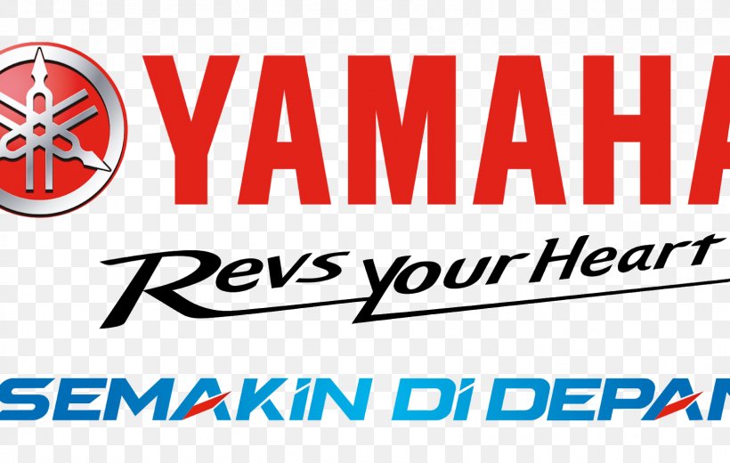 Logo Yamaha Motor Company Brand PT. Yamaha Indonesia Motor Manufacturing Product Design, PNG, 1628x1034px, Logo, Area, Banner, Brand, Heart Download Free