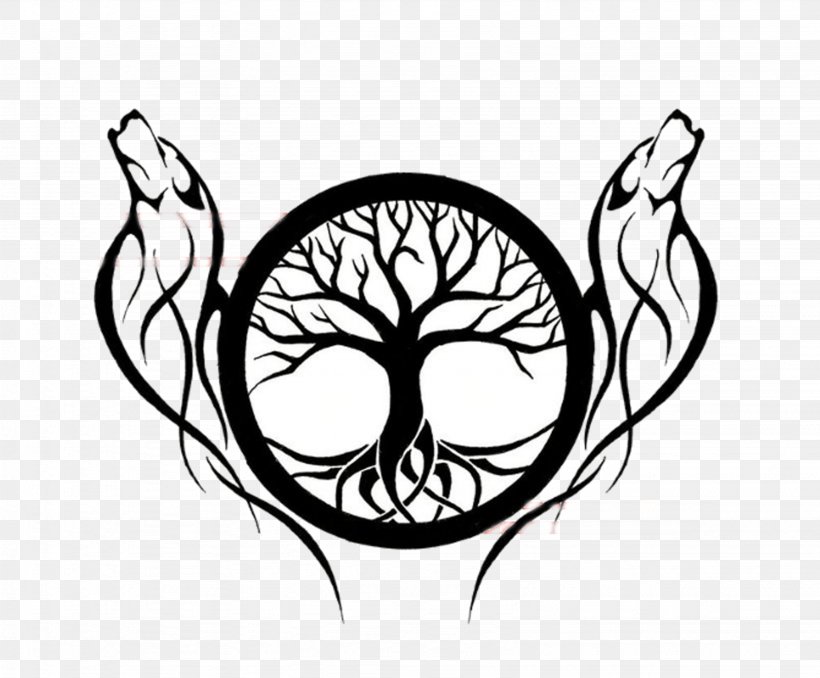 Mystery Tree of Life Tattoo with Celtic Design  LuckyFish Art