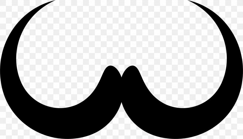 Handlebar Moustache Silhouette Clip Art, PNG, 2130x1228px, Moustache, Area, Beard, Black, Black And White Download Free