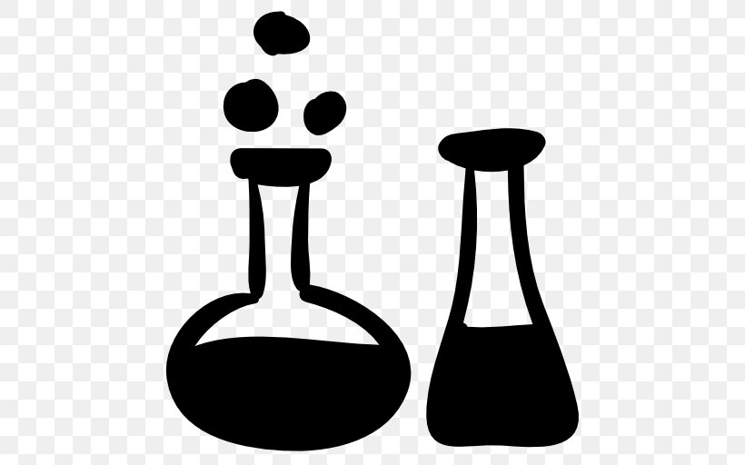 Laboratory Flasks Experiment Chemistry, PNG, 512x512px, Laboratory Flasks, Artwork, Black And White, Chemical Substance, Chemistry Download Free