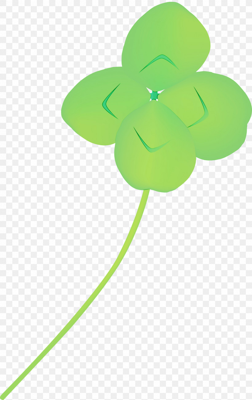 Green Leaf Plant Clover Symbol, PNG, 1887x3000px, Watercolor, Clover, Green, Leaf, Paint Download Free