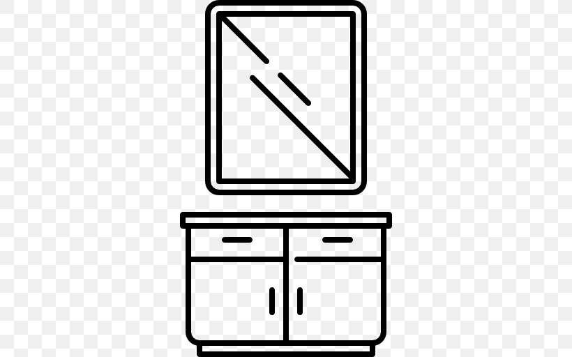 Bathroom Drawer Door Sink Furniture, PNG, 512x512px, Bathroom, Area, Black And White, Door, Door Furniture Download Free