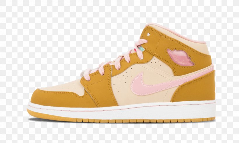 Sports Shoes Air Jordan 1 Mid BG 'Hare' 2015 Youth Sneakers In White, PNG, 1000x600px, Sports Shoes, Adidas, Air Jordan, Basketball Shoe, Beige Download Free