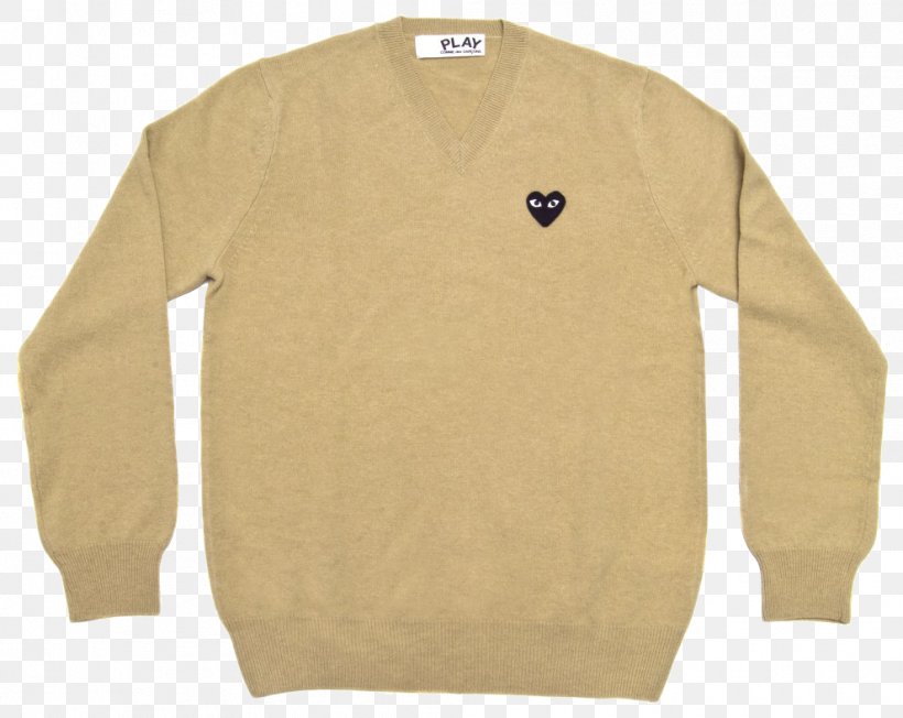 T-shirt Sweater Sleeve Comme Des Garçons Neckline, PNG, 990x788px, Tshirt, Beige, Bluza, Cardigan, Comme Des Garcons Download Free