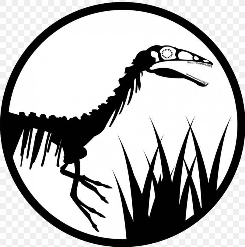 Velociraptor Compsognathus Jurassic Park Builder Tyrannosaurus, PNG, 890x898px, Velociraptor, Artwork, Beak, Bird, Black And White Download Free