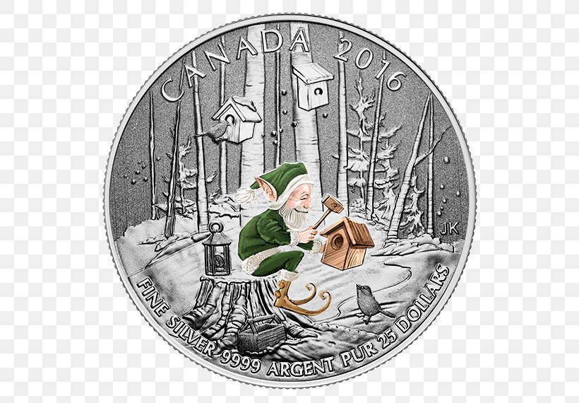 Silver Coin Silver Coin Commemorative Coin Canadian Silver Maple Leaf, PNG, 570x570px, Coin, Banknote, Canada, Canadian Silver Maple Leaf, Christmas Ornament Download Free