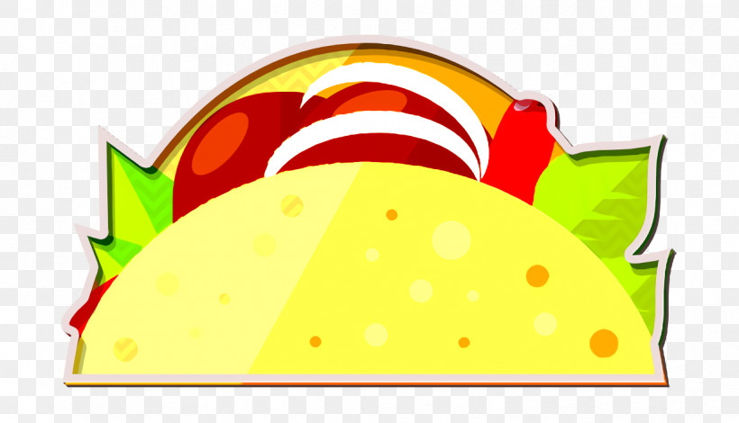 Taco Icon Foods Icon, PNG, 1238x710px, Taco Icon, Cartoon, Fruit, Geometry, Headgear Download Free