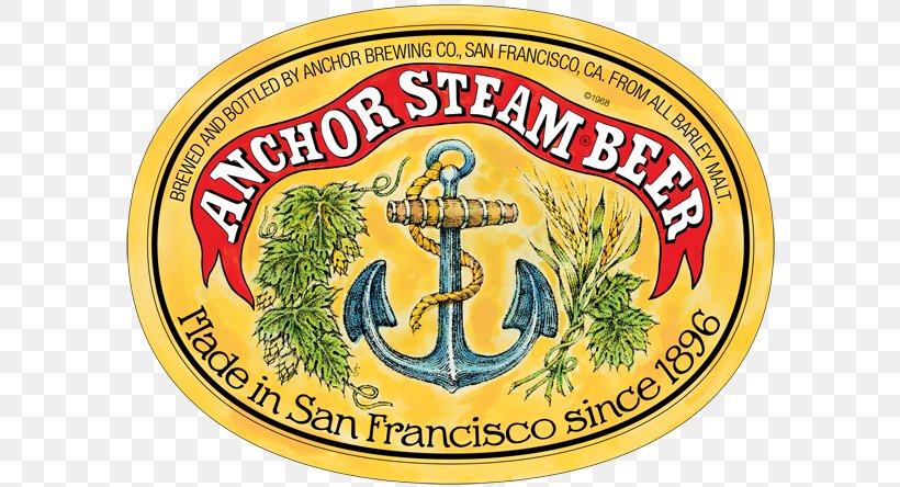 Anchor Brewing Company Steam Beer Anchor Steam Ale, PNG, 600x444px, Anchor Brewing Company, Ale, Anchor Steam, Badge, Beer Download Free