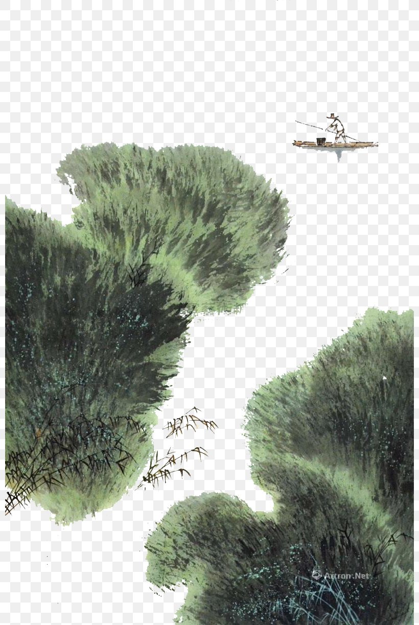 Boat Ink Wash Painting Chinese Painting, PNG, 800x1224px, Boat, Chinese Painting, Ecosystem, Evergreen, Grass Download Free