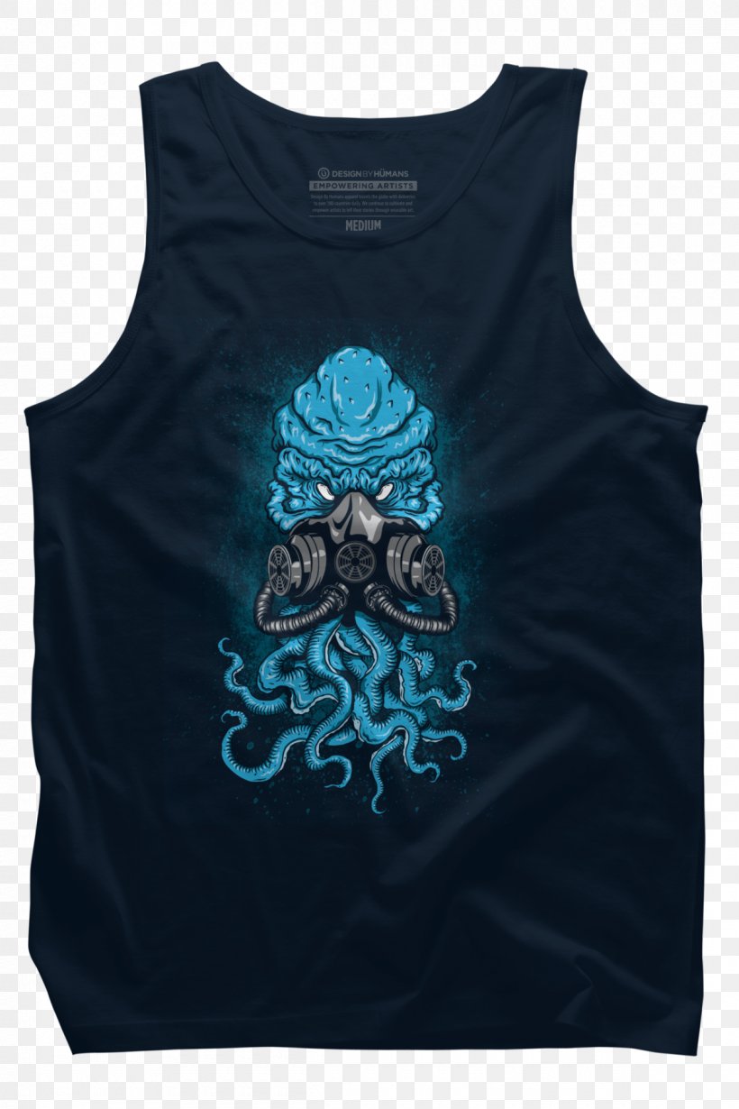 The Call Of Cthulhu T-shirt R'lyeh Gas Mask, PNG, 1200x1800px, Call Of Cthulhu, Active Tank, Aqua, Black, Blue Download Free