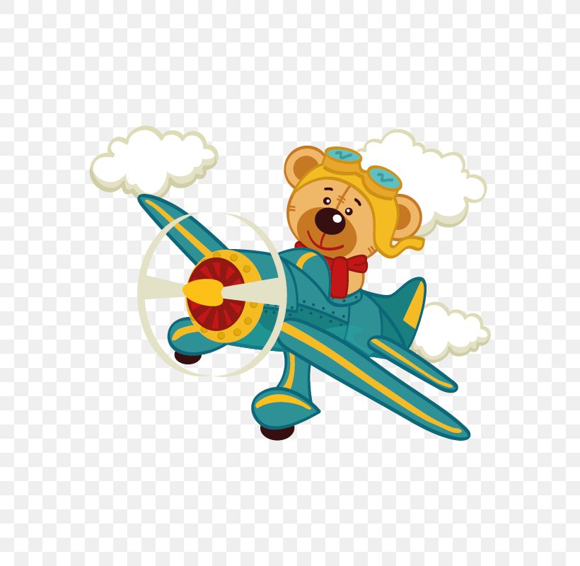 Airplane Bear 0506147919 Stock Photography, PNG, 800x800px, Watercolor, Cartoon, Flower, Frame, Heart Download Free