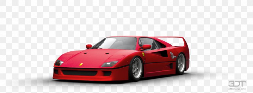 Ferrari F40 Compact Car Luxury Vehicle, PNG, 1004x373px, Ferrari F40, Automotive Design, Automotive Exterior, Automotive Lighting, Brand Download Free