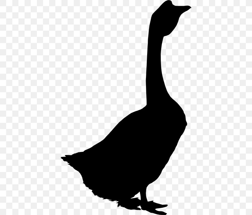 Goose Feather Silhouette Clip Art Fauna, PNG, 426x700px, Goose, Apple Iphone Xs, Beak, Bird, Canada Goose Download Free
