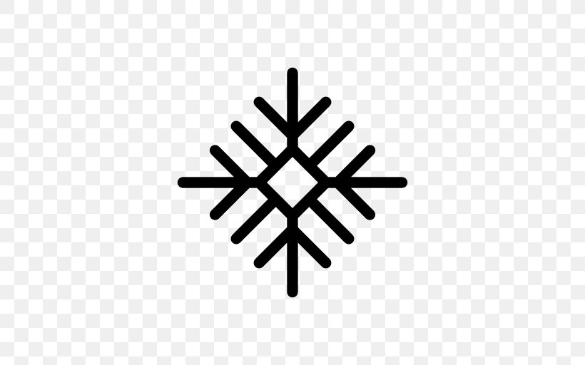 Snowflake Line Shape Clip Art, PNG, 512x512px, Snowflake, Black And White, Cloud, Flat Design, Freezing Download Free
