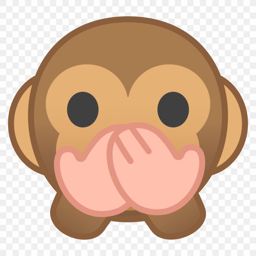 Three Wise Monkeys Emoji, PNG, 1024x1024px, Monkey, Carnivoran, Dog Like Mammal, Emoji, Emoticon Download Free