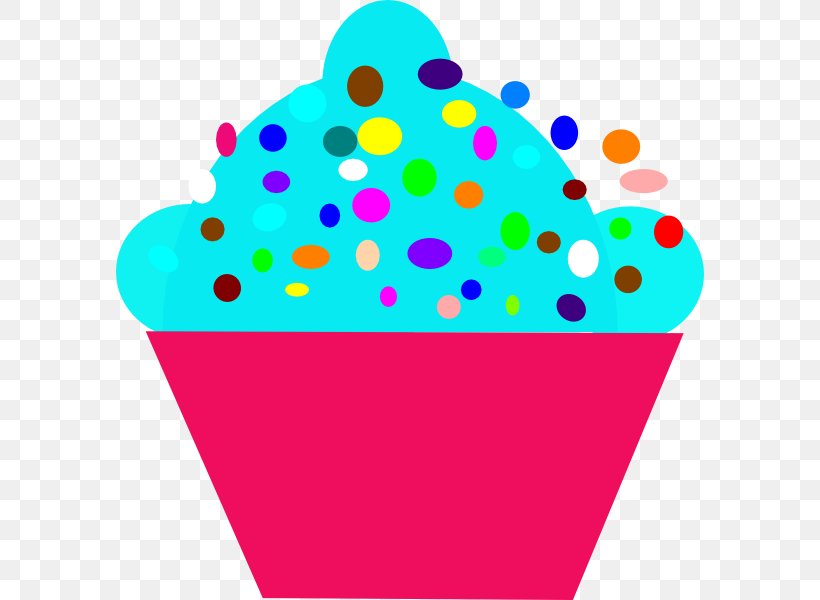 Cupcake Polka Dot Clip Art, PNG, 588x600px, Cupcake, Area, Baking Cup, Cake, Color Download Free