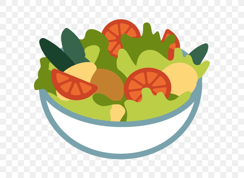 Fruit Salad Emoji Food Lettuce, PNG, 600x600px, Fruit Salad, Android 71, Artwork, Bowl, Cucumber Download Free