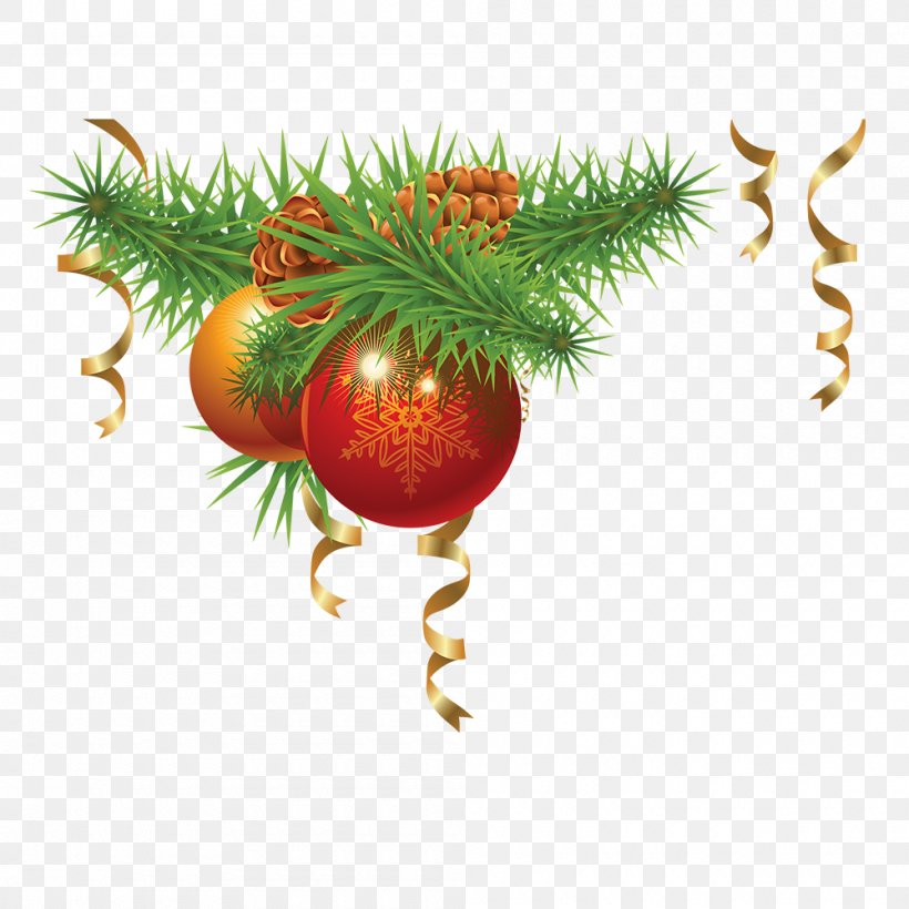 Santa Claus Christmas Decoration Christmas Tree Clip Art, PNG, 1000x1000px, Santa Claus, Branch, Christmas, Christmas Card, Christmas Decoration Download Free