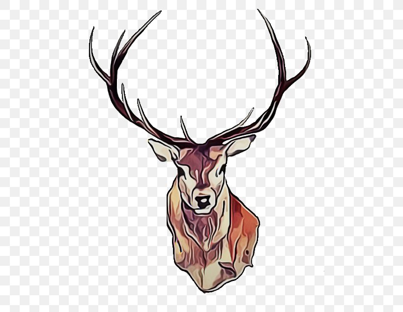 Watercolor Drawing, PNG, 500x634px, Deer, Antelope, Antler, Decal, Die Cutting Download Free