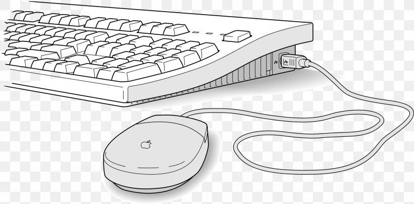Computer Keyboard Computer Mouse Clip Art, PNG, 2015x993px, Computer Keyboard, Apple Keyboard, Auto Part, Black And White, Computer Download Free