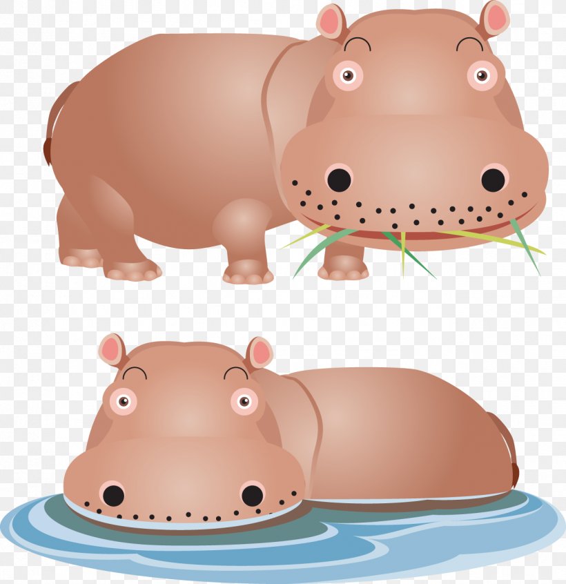 Hippopotamus Lion Giraffe Euclidean Vector, PNG, 1289x1331px, Hippopotamus, Animal, Cartoon, Giraffe, Lion Download Free