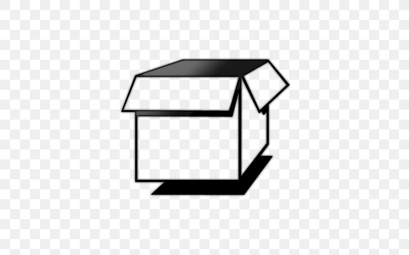 Box Clip Art, PNG, 512x512px, Box, Area, Black And White, Cardboard Box, Furniture Download Free