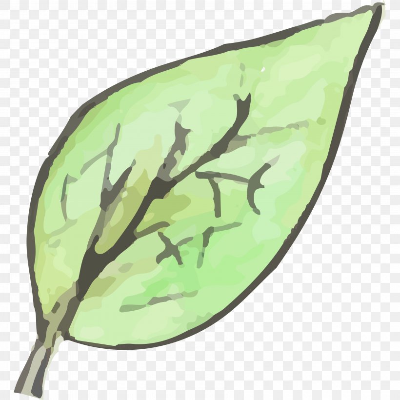 Leaf, PNG, 3600x3600px, Leaf, Cartoon, Green, Ink Brush, Pixel Download Free