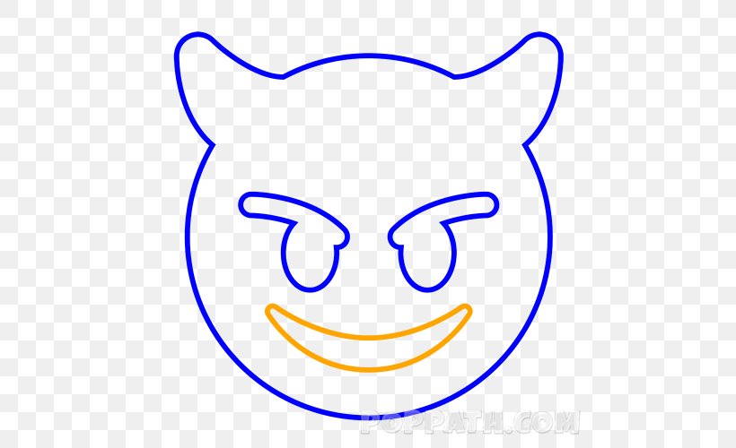 Smiley Face With Tears Of Joy Emoji Drawing Emoticon, PNG, 500x500px, Smiley, Area, Devil, Drawing, Emoji Download Free