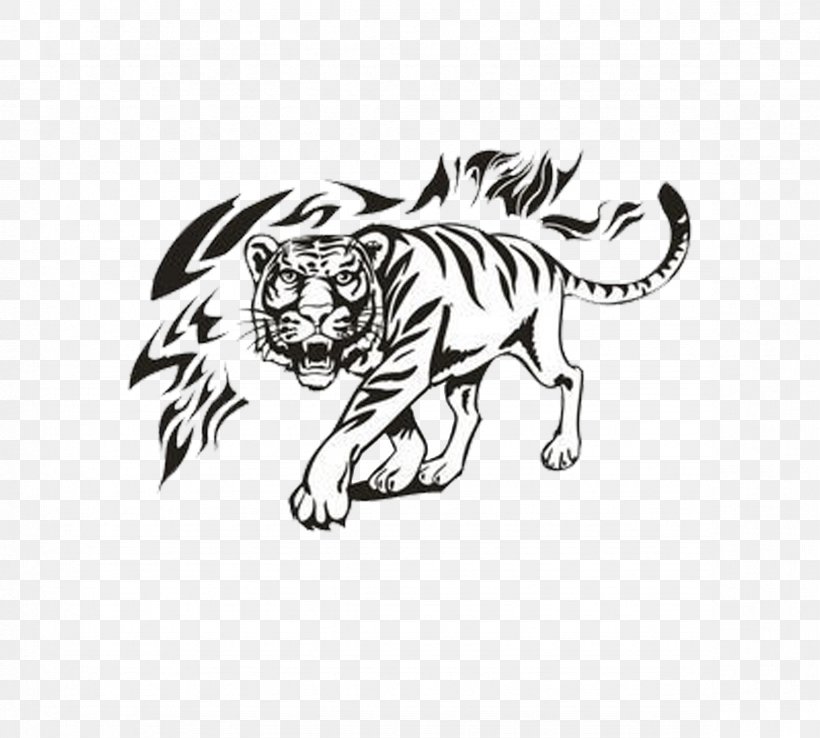 Tiger Lion Car Cat Paper, PNG, 2362x2126px, Tiger, Animal Sauvage, Big Cats, Black, Black And White Download Free