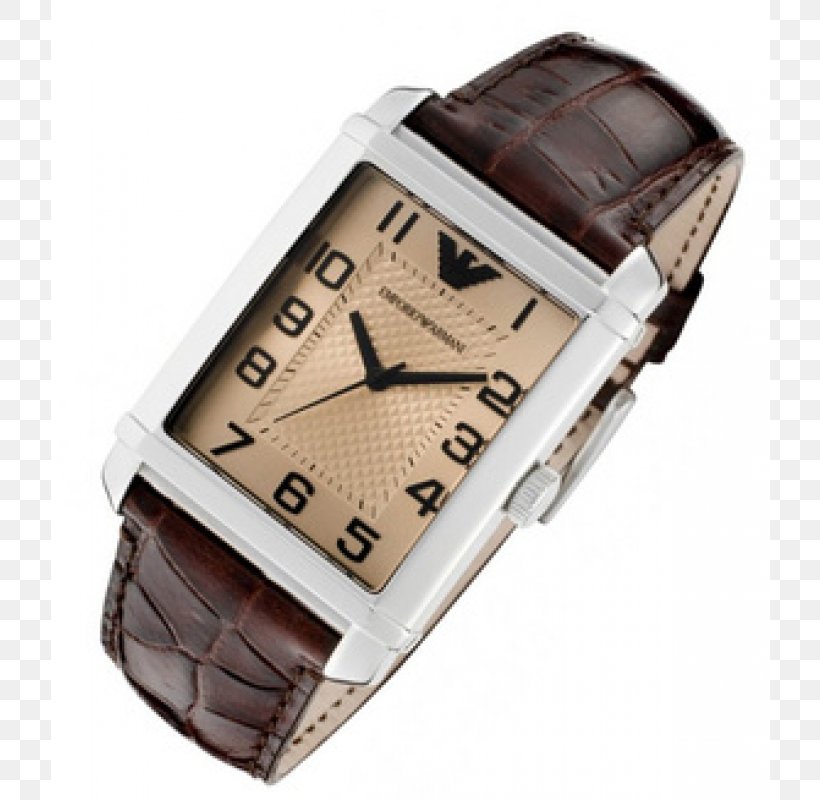 Watch Strap Armani Leather, PNG, 800x800px, Watch, Armani, Brand, Brown, Clock Download Free