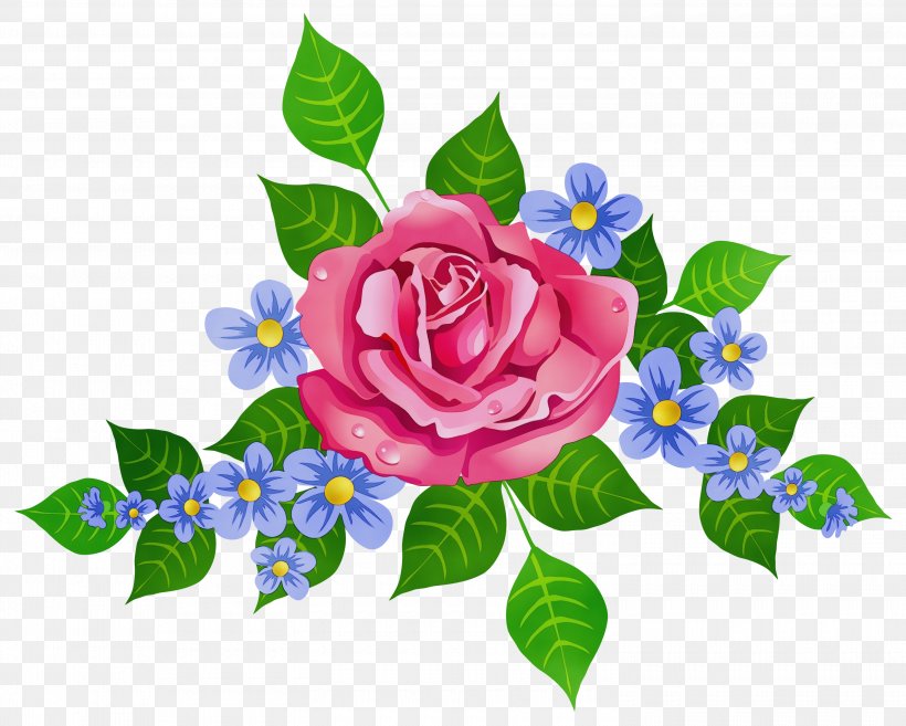 Blue Rose, PNG, 3000x2406px, Watercolor, Blue Rose, Flower, Paint, Petal Download Free