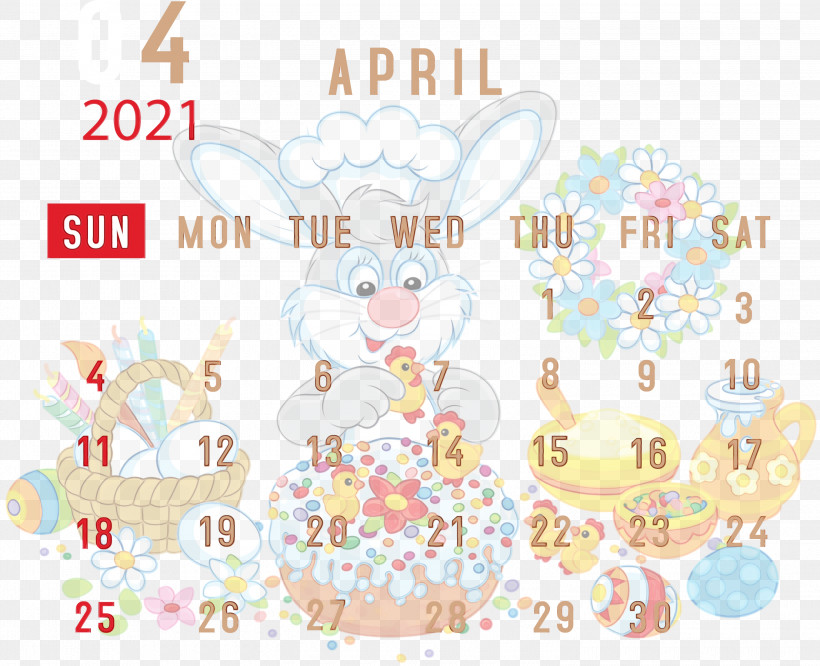 Easter Bunny, PNG, 3000x2439px, 2021 Calendar, April 2021 Printable Calendar, Bib, Biology, Easter Bunny Download Free