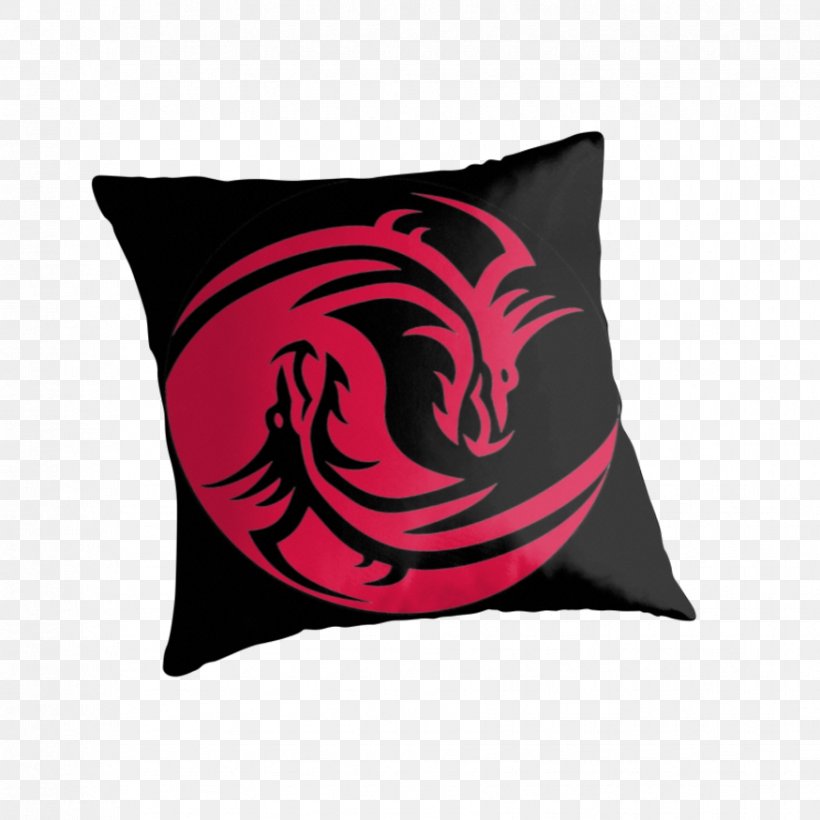 Yin And Yang Chinese Dragon Zazzle Black And White, PNG, 875x875px, Yin And Yang, Banner, Black And White, Blanket, Chinese Dragon Download Free