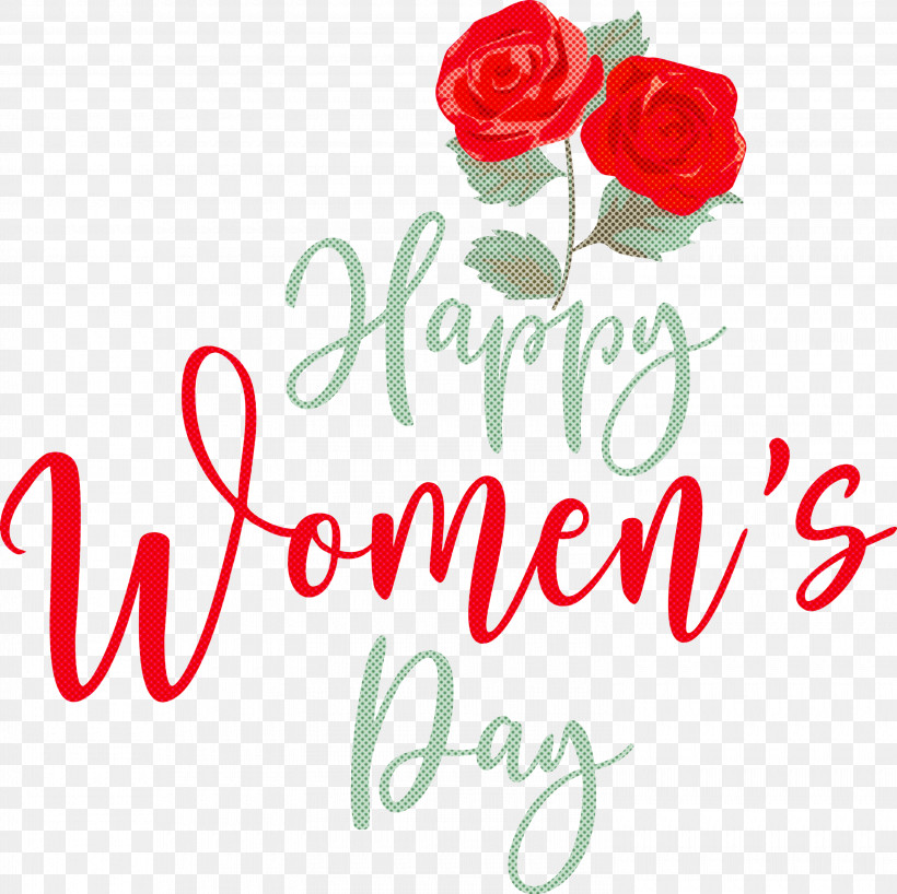Happy Women’s Day, PNG, 3000x2994px, Floral Design, Cut Flowers, Garden, Garden Roses, Greeting Card Download Free