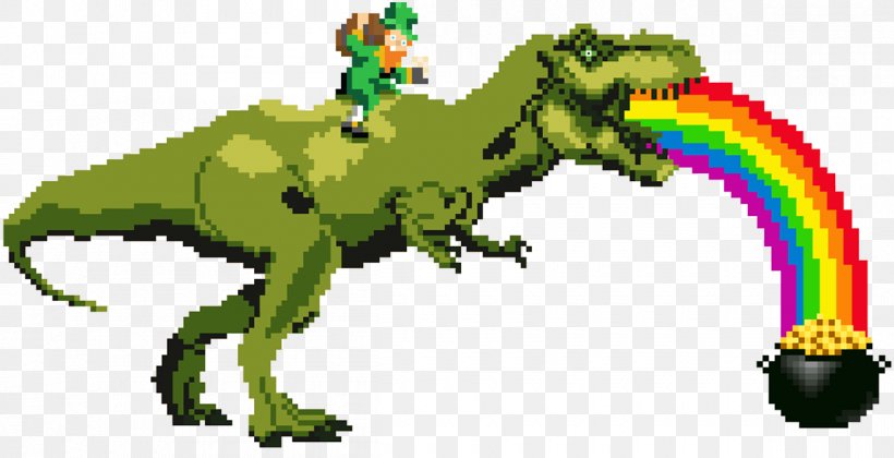 Tyrannosaurus Dinosaur Pachycephalosaurus 8-bit Color Pixel Art, PNG, 1200x615px, 8bit Color, Tyrannosaurus, Animal, Biome, Dinosaur Download Free