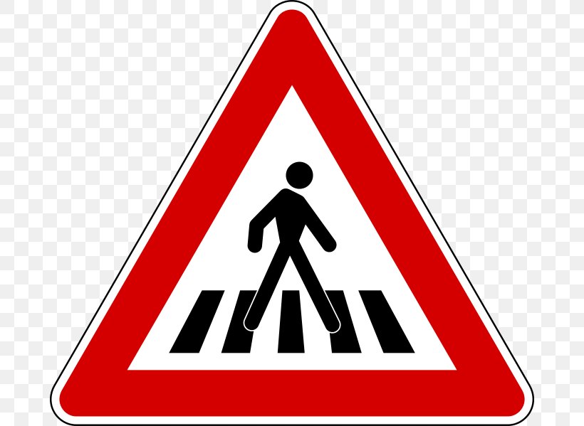 Traffic Sign Pedestrian Crossing Road, PNG, 680x599px, Traffic Sign, Area, Attraversamento Pedonale, Baustelle, Brand Download Free