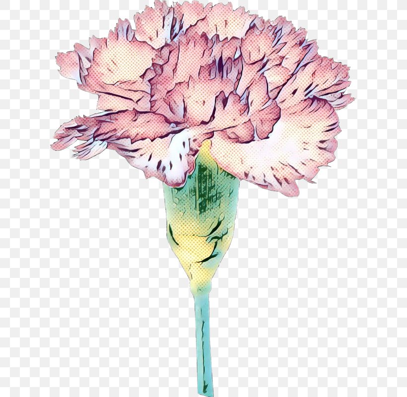 Pink Flower Cartoon, PNG, 617x800px, Pop Art, Botany, Carnation, Chrysanths, Cut Flowers Download Free